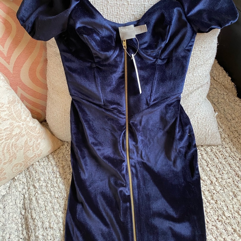 SOLD ON MERCARI Royal Dark Blue ASOS Dress